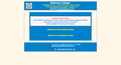 Desktop Screenshot of bethuneadmissions.ac.in