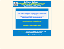 Tablet Screenshot of bethuneadmissions.ac.in